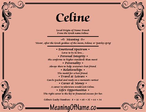 nicknames for the name celine.